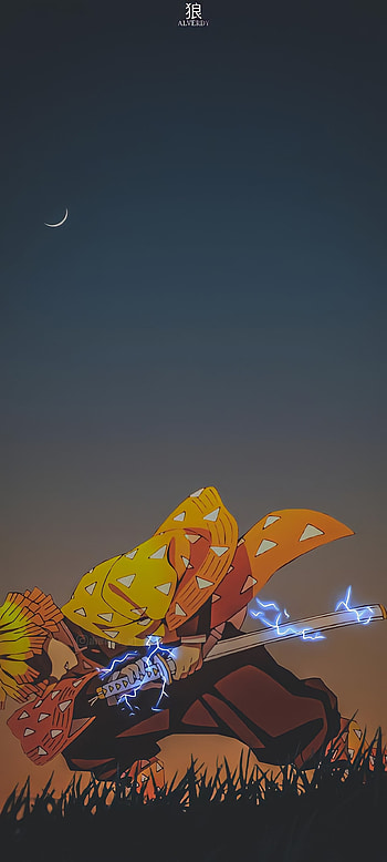 Zenitsu, rayo, layer, demons HD phone wallpaper