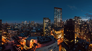 Cities, Building, Night City, Roof, Roofs HD wallpaper