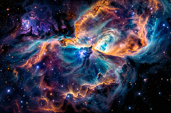 Galactic Reverie IX, Universe, Sci Fi, Space, Cosmos, Nebula HD wallpaper