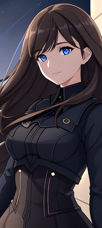 A girl on a top of a roof, Anime, girl, AI Art, anime girl HD phone wallpaper