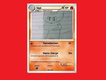 my own pokemon card and pokemon, fuya, card, cat, fire, pokemon HD wallpaper