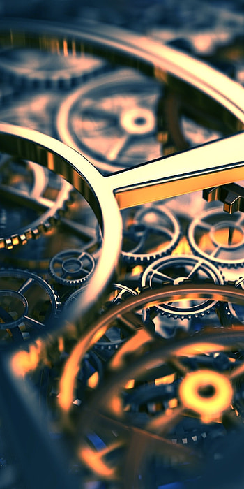 Gears mechanic, Steampunk style, Industrial , Huawei Mate 10 HD phone wallpaper