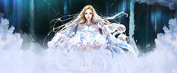 Fantasy girl, aion, white, frumusete, blonde, fantasy, game, girl, luminos HD wallpaper