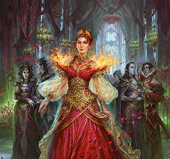 Chandra dressed to kill, vampire, red, ekaterina burmak, fantasy, chandra, girl, fire HD wallpaper