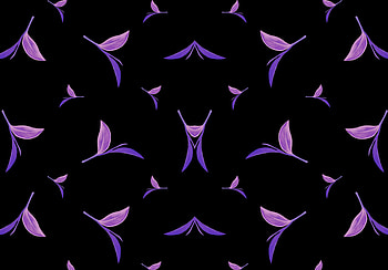 Violet leaves, dark background, abstract, minimal HD wallpaper