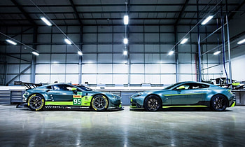 2017 Aston Martin Vantage GT8, Wing, GT8, Race Car, 2017 HD wallpaper
