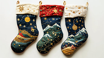 Festive Christmas Stockings - Ultra, christmas stocking, Christmas, stocking, holiday decorations, Festive HD wallpaper