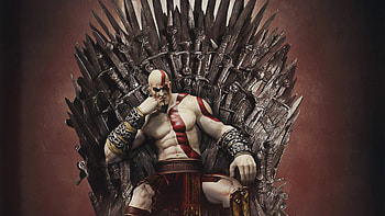 Throne, Kratos HD wallpaper