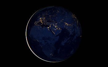 eclipse, earth, planet, moon, space HD wallpaper