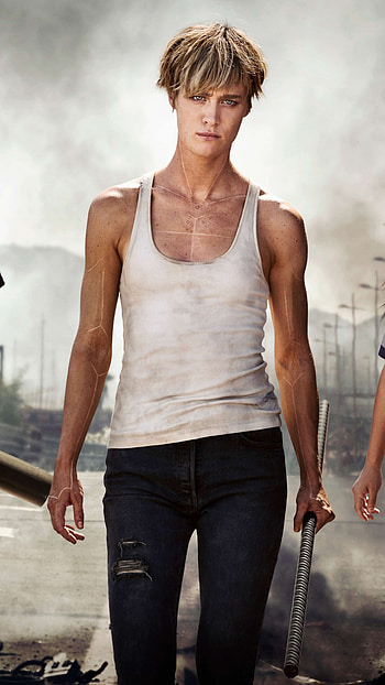 Terminator: Dark Fate, Mackenzie Davis and Linda Hamilton, resolution, Stunning visuals HD phone wallpaper