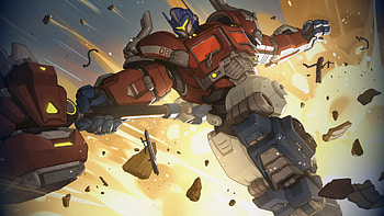 Overwatch : Epic Mech Battle Scene in Action, video game, Overwatch HD wallpaper
