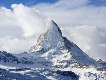 Nature, Clouds, Snow, Vertex, Top, Peak HD wallpaper