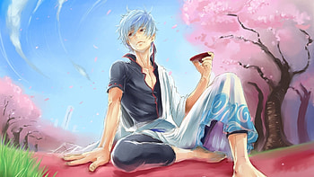 Sakata Gintoki, Cool and charismatic, Iconic character, Detailed design HD wallpaper