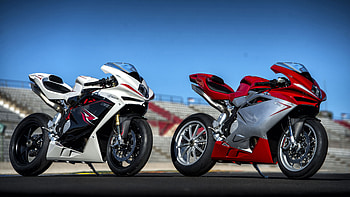 Red White 2022 MV Agusta F3 RR Bike HD wallpaper