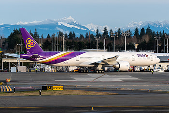 Thai Airways International, Boeing 777 300ER, Aircraft registration, Aviation media HD wallpaper