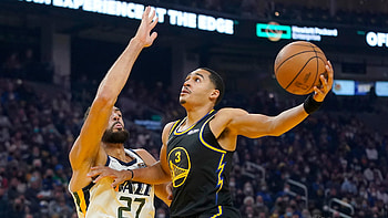 Jazz vs Warriors, Jordan Poole HD wallpaper