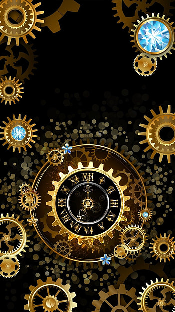 Steampunk , Clock , Cute backgrounds, Clock sets HD phone wallpaper