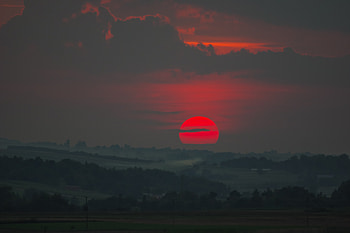 Late Summer Sunset , sunset, nature HD wallpaper