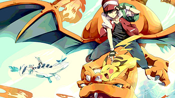 Pokemon, Red, Silver, Crystal, Charizard, Lugia / and Mobile & HD wallpaper