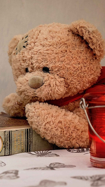 Teddy Wale, Sleepy Teddy HD phone wallpaper