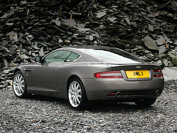 Auto, Aston Martin, Cars, Grey, Back View, Rear View, Style, 2004, Db9 HD wallpaper