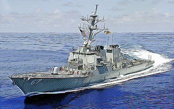 USS Cole, , vector art, DDG-67, destroyer, United States Navy, US army, abstract ships, battleship, US Navy, Arleigh Burke-class, USS Cole DDG-67 HD wallpaper