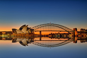 Skyline, Sydney Harbor Bridge HD wallpaper