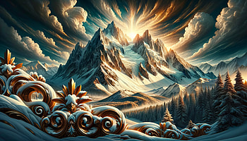 Winter Majesty: Snowy Mountain, Snowy Mountain, nature, winter, mountain HD wallpaper