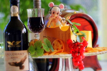 Wine & Cheese, graphy, grapes, lovely still life, still life, love four seasons, dolls, cheeses, bottles, glasses, wine HD wallpaper