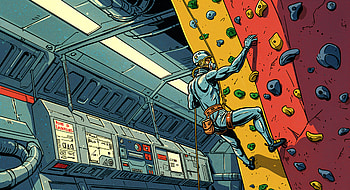 Indoor Climbing Adventure - Ultra, indoor climbing, rock climbing, astronaut HD wallpaper