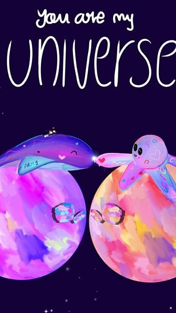 You are my universe HD phone wallpaper