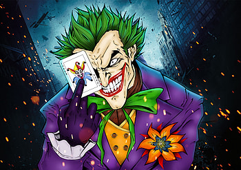 Joker art, joker, superheroes, dc-comics, artstation HD wallpaper