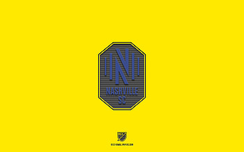 Nashville SC, American soccer team, yellow background, Nashville SC logo, grunge art, USL, soccer, Nashville SC emblem HD wallpaper