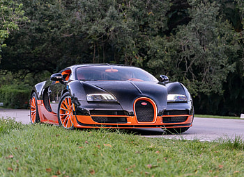 Black & Orange Bugatti Supercar — Ultra, car, Bugatti HD wallpaper