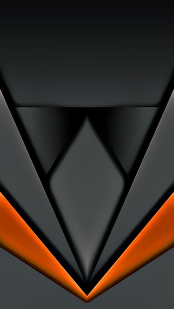 black gray orange neon, digital, new, material, shapes, cool, design, geometric, pattern, abstract, lines HD phone wallpaper