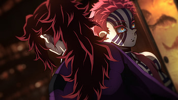 Akaza - Kokushibo, Kokushibo (Demon Slayer), Demon Slayer: Kimetsu no Yaiba, Akaza (Demon Slayer: Kimetsu no Yaiba), Anime HD wallpaper