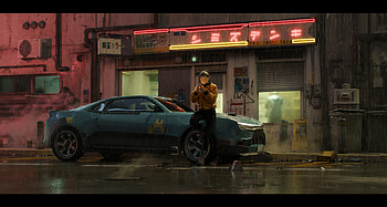 Street, Cyberpunk, Sci Fi, Night HD wallpaper