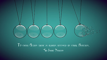 The third law of motion, Isaac Newton HD wallpaper