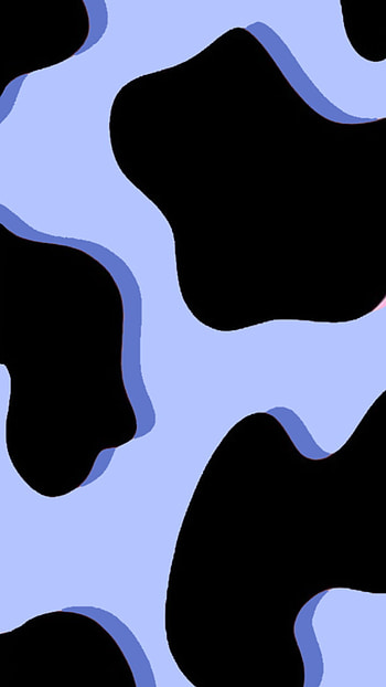 Blue cow print HD phone wallpaper