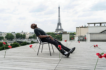 Eiffel Tower, Virgil Abloh HD wallpaper