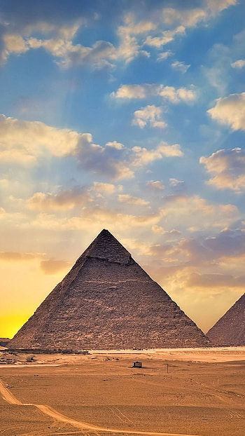 Pyramids of Giza, Desert beauty, Iconic Egyptian wonder, Inspiring travels HD phone wallpaper