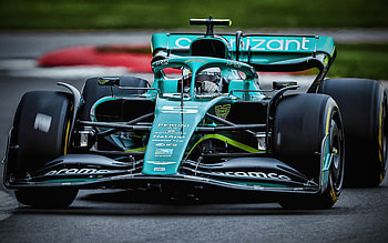 Sebastian Vettel, , raceway, Aston Martin Aramco-Mercedes AMR22, 2022 F1 cars, Formula 1, Aston Martin Aramco-Mercedes AMR22 on track, Aston Martin F1 Team, new AMR22, F1, F1 cars, Aston Martin F1 Team 2022 HD wallpaper