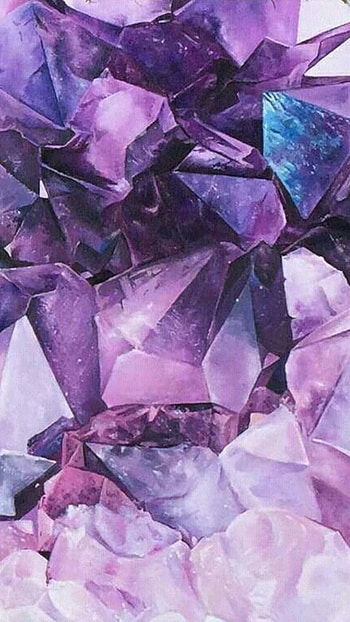 Purple Aesthetic, Crystals HD phone wallpaper