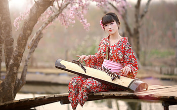 Kimono girl, Enchanting beauty, Stunning , Artistic expression HD wallpaper