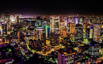 Tokyo, Nighttime wonder, backgrounds, Tokyo's magic HD wallpaper