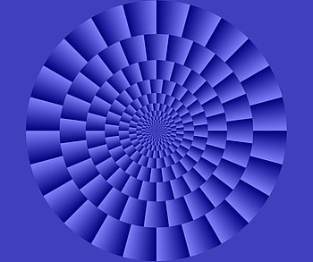 Blue Illusion, blue, cool, illusion HD wallpaper