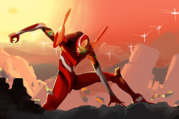 Neon Genesis Evangelion, Evangelion Unit 02, Anime, Evangelion HD wallpaper