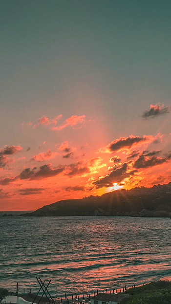 Warm dim lighting, Sunset HD phone wallpaper