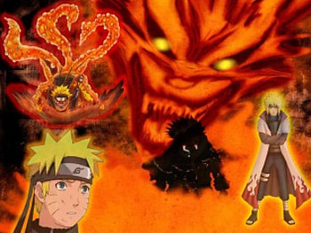 naruto uzumaki, team kakashi, demon fox HD wallpaper