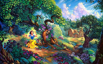 Artwork, Snow White HD wallpaper